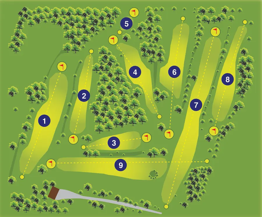 Westonbirt golf course map